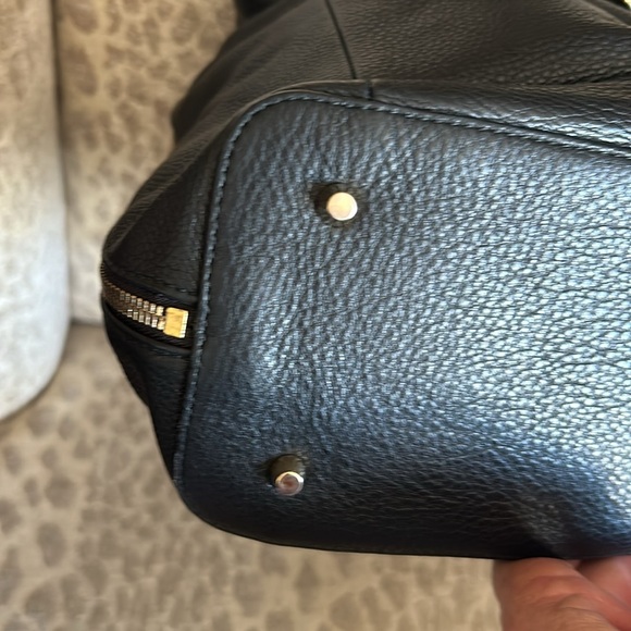 Furla Black pebbled leather two way handbag shoulder bag - Picture 6 of 16